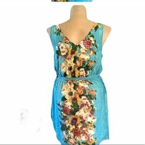 XL Emma G Floral V-Neck Summer Dress NWT